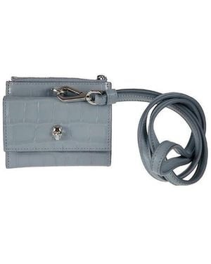 McQueen Logo Card Bag - Blue