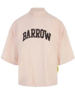 『Barrow』ロゴプリント クルーネックTシャツ RARE MENS Barrow Logo Printed Crewneck Tee T-Shirt Black