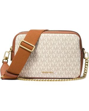 MICHAEL Michael Kors Monogramprint Camera Crossbody Bag - Natural