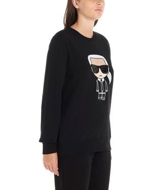 KARL LAGERFELD Long-Sleeved Pullover - Black