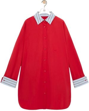 Loewe Shirt Dress - Red