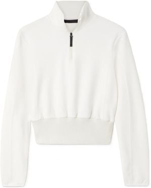 Aztech Mountain Half-Zip Sweatshirt - White