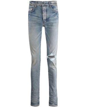 Amiri Logo Skinny Jeans - Blue