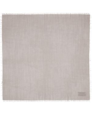 Rier Square Wool Scarf - White