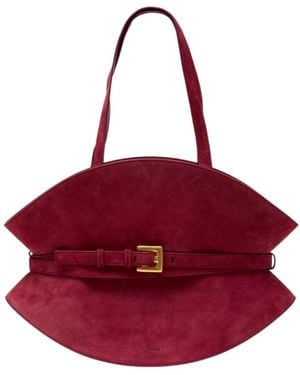 Balmain Medium Shuffle Shoulder Bag - Red