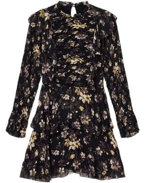 AllSaints Floral Portia Mini Dress - Black