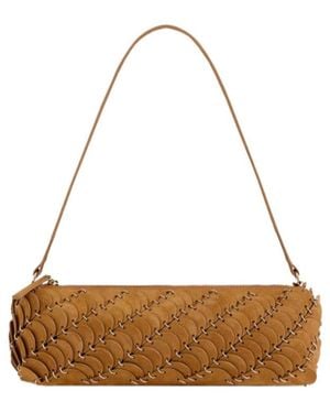 Rabanne Rabanne Baguette Disc Emebellished Shoulder Bag - Metallic