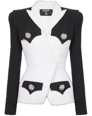 Balmain Double Crepe Jacket - Black