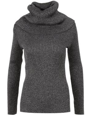 Alberta Ferretti High-Necked Jumper - Grey