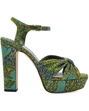 Jimmy Choo Heeled Platform Sandals - Green