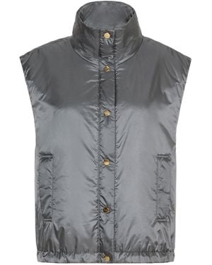Max Mara Oversized Water-Repellent Padded Gilet - Gray