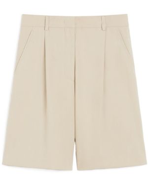 Weekend by Maxmara Cotton Gabardine Bermuda Shorts - Natural