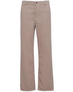 The Row Rossen Cotton Pants - Gray