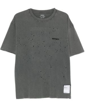 Satisfy Mothtech Distressed T-Shirt - Grey
