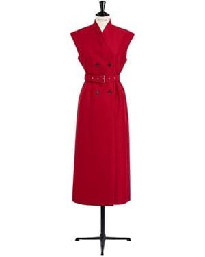 Dior Mid-Length Blazer Dress - Red