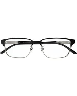 McQueen Eyewear Rectangle Frame Glasses - White