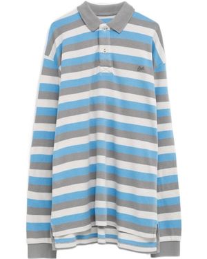 ERL Collared Long-Sleeve Polo Shirt - Blue