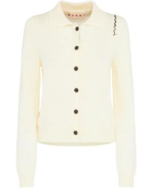 Marni Knit Buttoned Cardigan - White