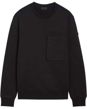 Moncler Cotton Relaxed-Fit Sweatshirt - Black