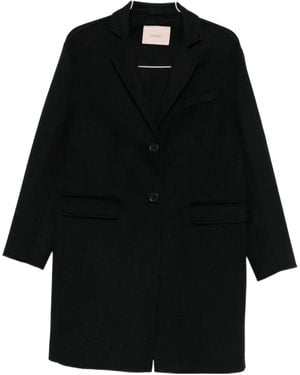 Twinset Single-Breasted Coat - Black