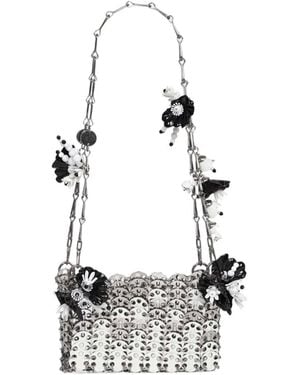 Rabanne Rabanne Floral Disc Shoulder Bag - White