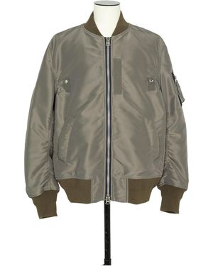 Sacai Zip-Up Bomber Jacket - Gray