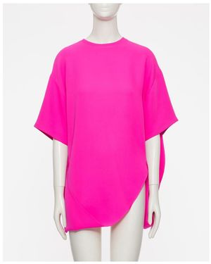 Valentino Asymmetric Crewneck T-Shirt - Pink