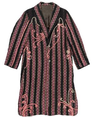 Commun's Striped Coat - Red