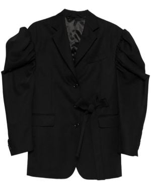 Simone Rocha Bow Cut-Out Blazer - Black