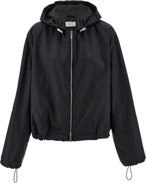Ferragamo Ferragamo Monogram Wind Jacket - Black