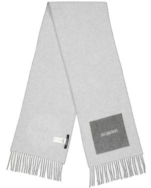 Jacquemus Knitted Scarf - White