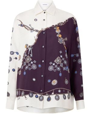 Versace Button-Down Shirt - Purple
