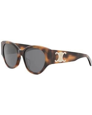 Celine Triomphe Cat-Eye Sunglasses - Metallic