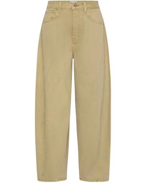 St. Agni Mid Rise Balloon Jeans - Natural