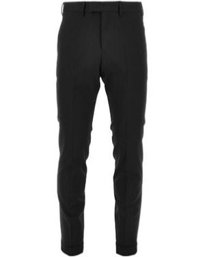 Pt Pantaloni Pt Torino Master Tapered Tailored Trousers - Black