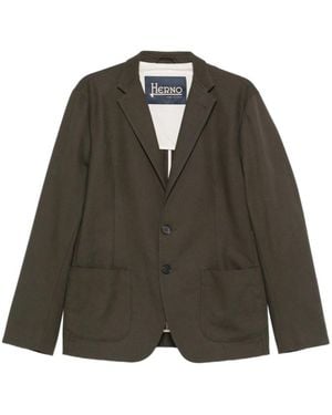 Herno Patch-Pocket Blazer - Green