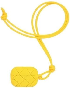 Bottega Veneta Intrecciato Airpods Pro Case - Yellow