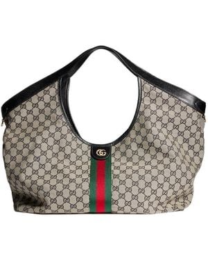 Gucci Giglio Large Tote Bag - Gray