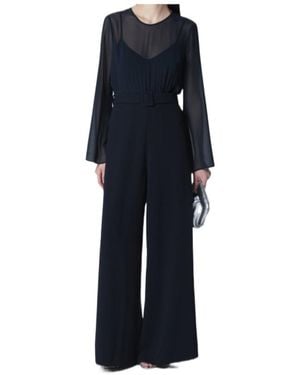 P.A.R.O.S.H. Jumpsuit With Belt - Blue