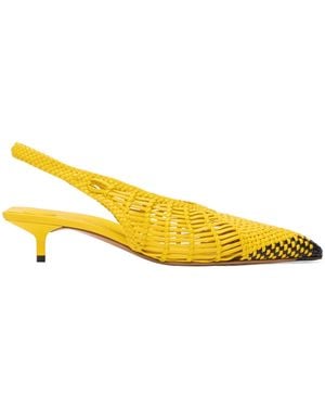 Jacquemus The Low Cubisto Banane Sling-Backs - Yellow