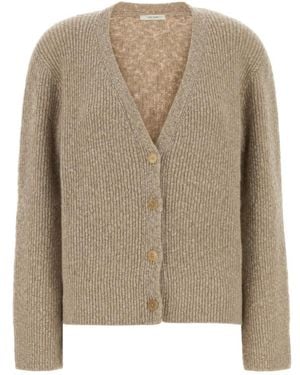 The Row V-Neck Cardigan - Natural