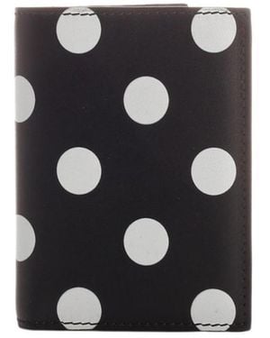 Comme des Garçons Logo And Dot Wallet - Black
