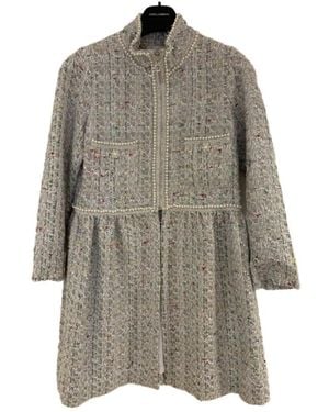 Edward Achour Paris Tweed Logo Casual Jacket - Gray