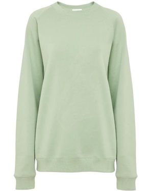 Chloé Chloé Logo Embroidered Crewneck Sweatshirt - Green