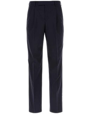 Pt Pantaloni Pt Torino Straight Leg Tailored Trousers - Blue