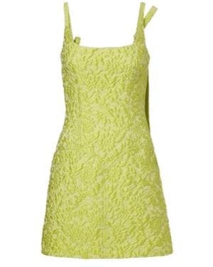 Emilia Wickstead Eliezer Floral Cloque Minidress - Green