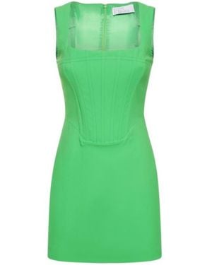 GIUSEPPE DI MORABITO Cady Envers Satin Mini Dress - Green