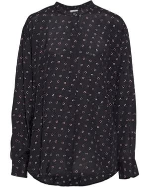 Isabel Marant Geometricprinted Longsleeve Shirt - Blue