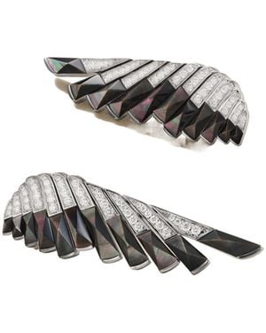 Garrard 18-Karat, Mother-Of-Pearl And Diamond Earrings - White