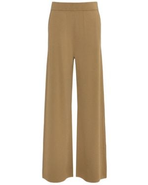 Max Mara Wide-Leg Pants - Natural